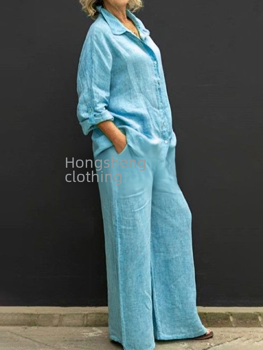 2024 Nuove esplosioni di colori Commercio estero Nuova camicia da donna Abito casual urbano Abito indipendente Stazione donna_voghion.com