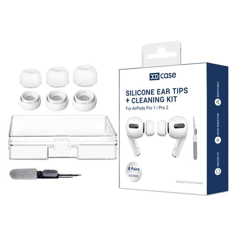 XDcase 3 pares de auriculares de reemplazo de silicona con orificio de alivio de presión L / M / S para AirPods Pro 2 / 1