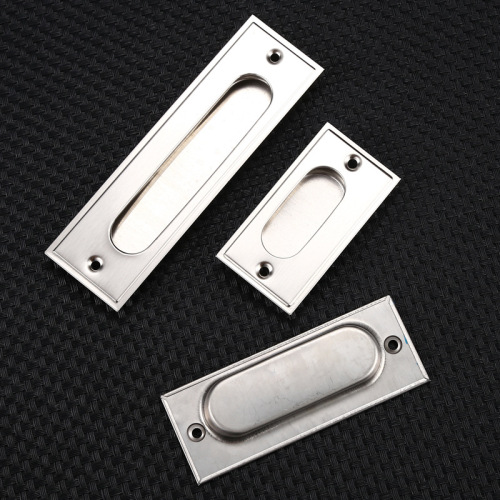 Stainless steel hidden invisible flip drawer cabinet door handle exposed handle cabinet small pull ring wardrobe hidden handle