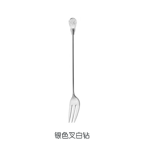 실버 화이트 다이아몬드 포크