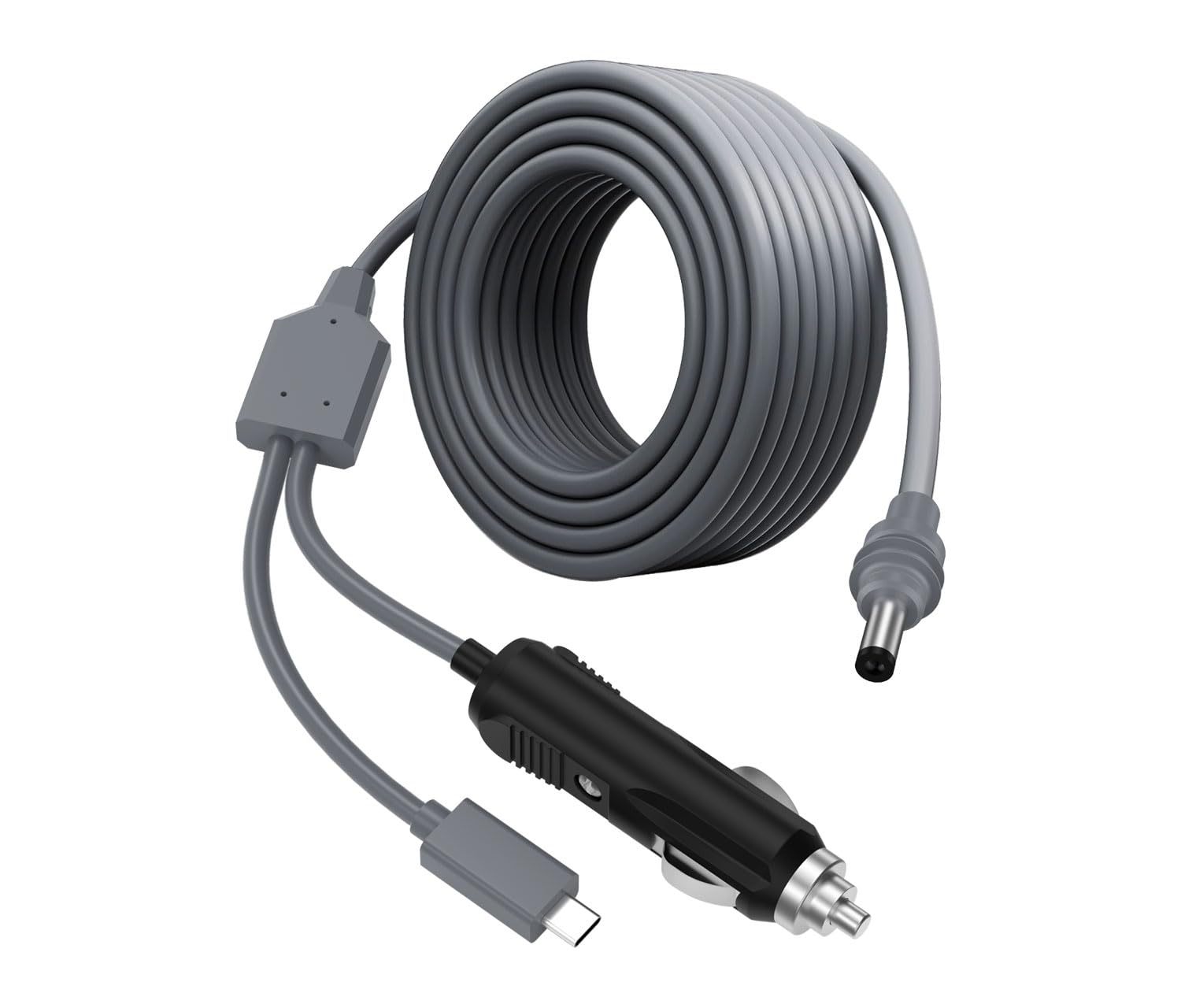 Cross-border hot-selling fourth-generation fan model one-to-three type C to DC cigarette lighter USB three-in-one power supply