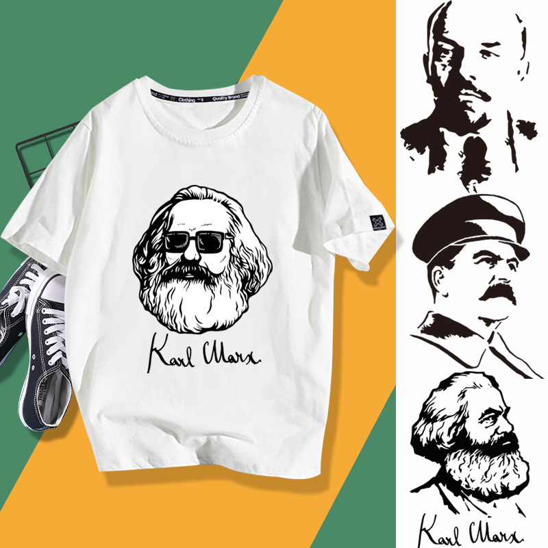 Cross-border Marx Karl Marx Lenin Stalinism former Soviet Soviet CCCP short-sleeved T-shirt clothes