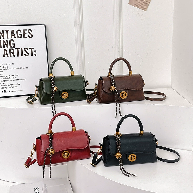 Премиум-пробежка портативная сумка женская 2024 новая модная ретро-дикая квадратная сумка трансграничная сумка на одно плечо