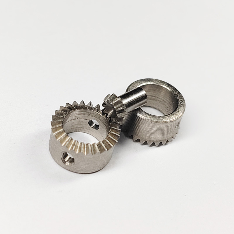 0.4模不锈钢锥齿轮10齿/26齿90度D型伞齿传动模型差速器齿轮