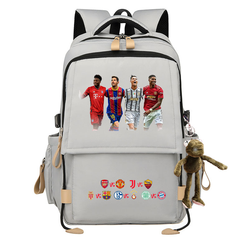 2024 Liga de Campeones Copa del Mundo de fútbol Mochila Real Madrid KakaCroba Messi Chelsea Manchester United estudiantes