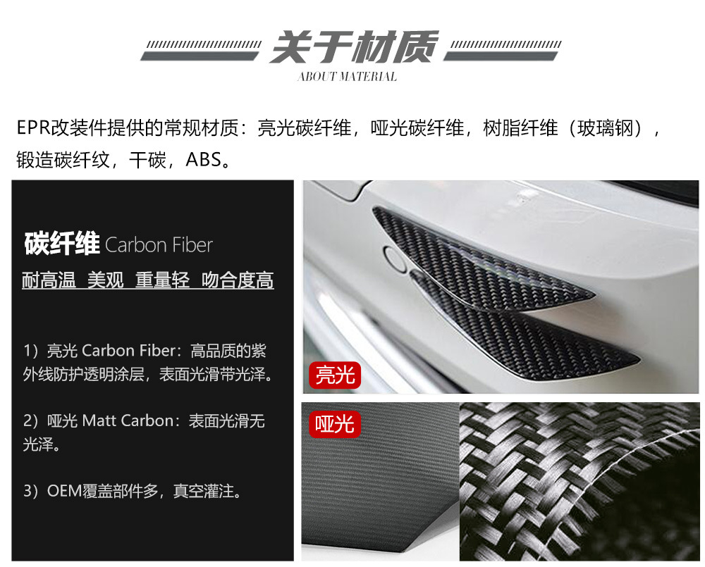Suitable for Honda Crz Carbon Fiber Rear Wing Epr J Style Duck Tail Fixed Wind Wing Spoiler Modification Replacement Part