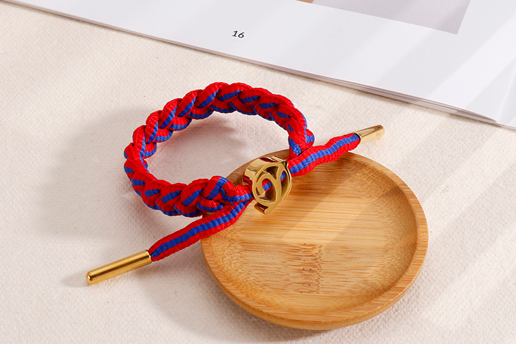 creative European and American retro fashion 26 letter Y stainless steel popular braided braceletpicture5