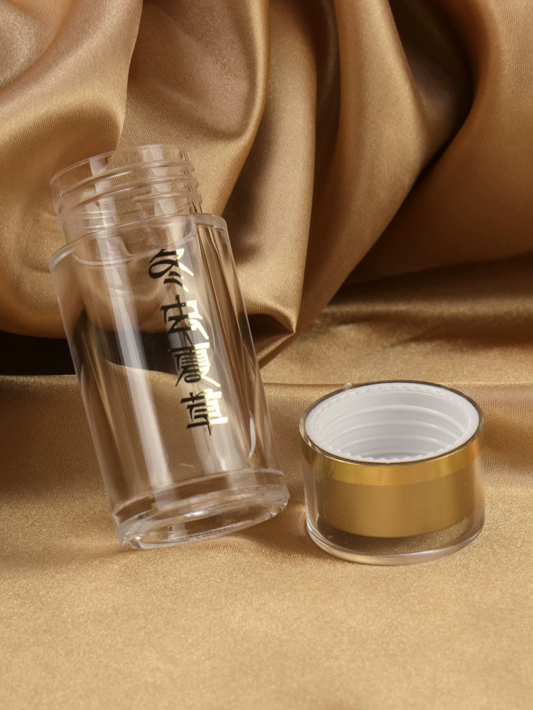 Пустая бутылка с кордицепсом, акриловая двухслойная крышка, герметичная маленькая банка, 1 шт., 3 шт., 10 шт., суббутылки