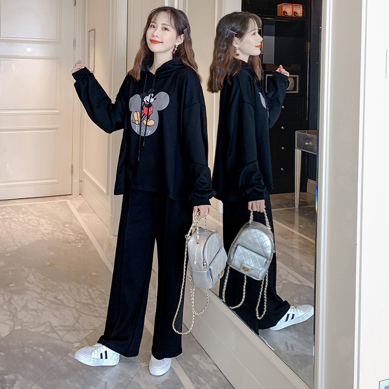 Pregnant women's autumn clothing suit fashion sweater online celebrity sports two-piece autumn casual Top Spring and Autumn New Pregnant women's autumn clothing suit fashion sweater online celebrity sports two-piece autumn casual Top Spring and Autumn New