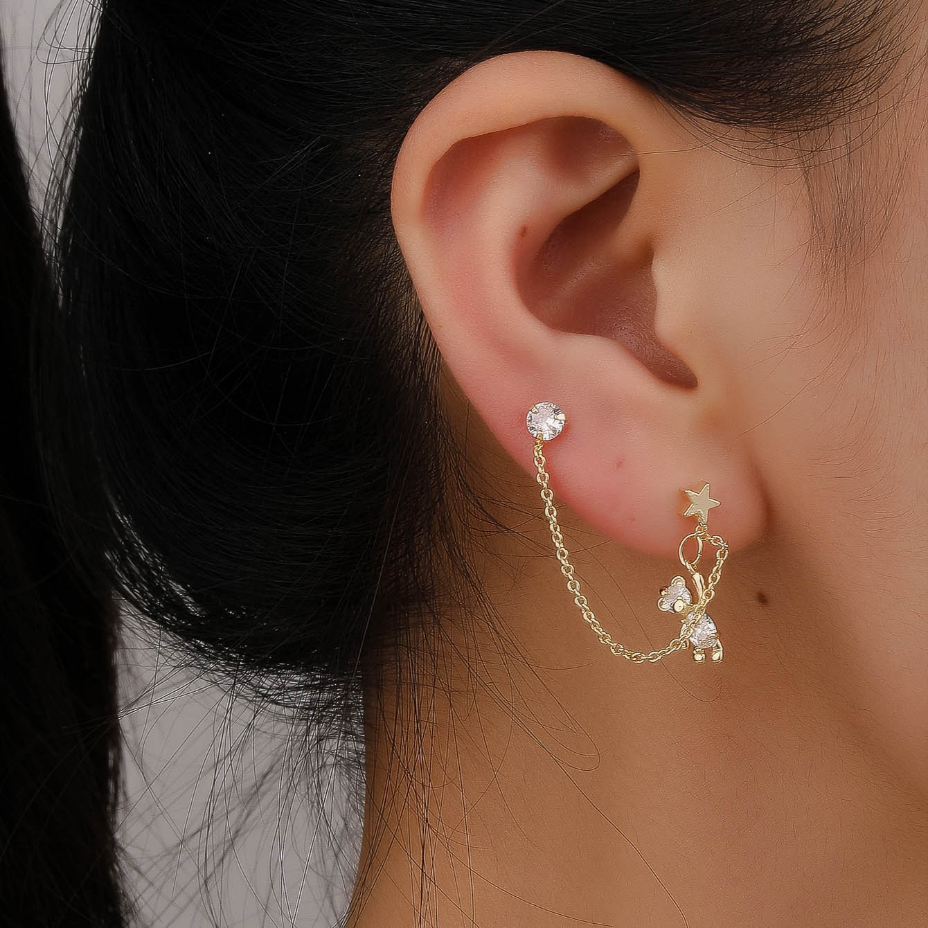 Men's Titanium Stud And Hoop Earrings Hypoallergenic Set_voghion.com