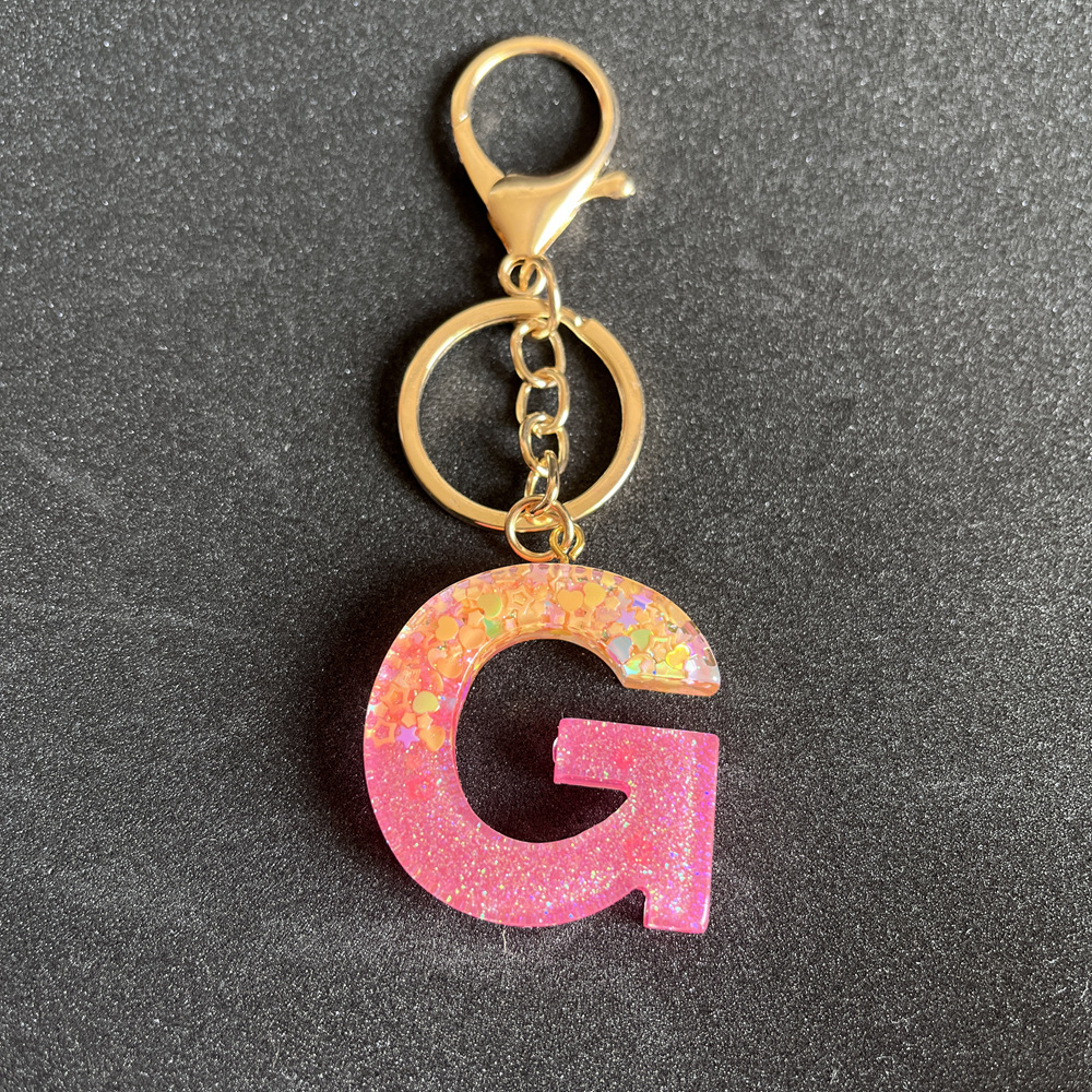 Ig Style Letter Resin Epoxy Keychain display picture 8