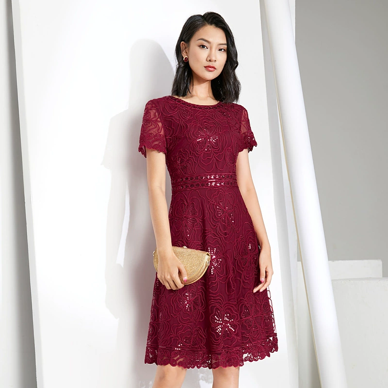 Шэньчжэнь новый короткий рукав женская юбка среднего возраста Счастливая Мать-в-законе молодая мать-в-законе свадьба мать-в-законе летнее платье оптом