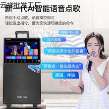 先科广场舞音响带显示屏幕拉杆户外演出音箱无线话筒跳舞k歌家用K