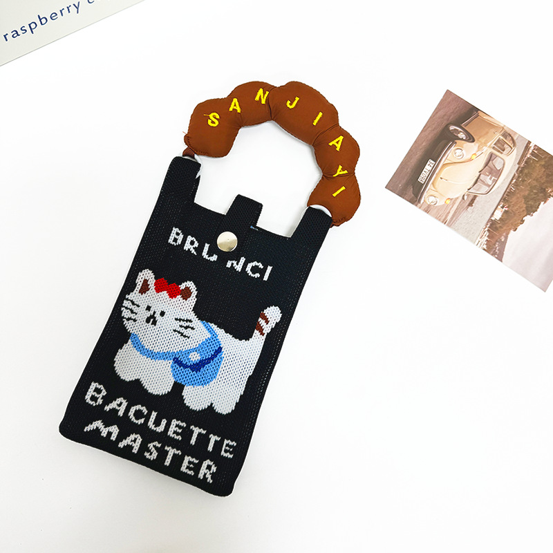 (끈이 없고 휴대용) 검은 고양이