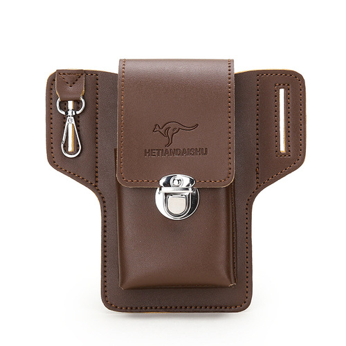 Upgraded new mobile phone waist bag for men working on construction sites, mobile phone holster that can hold cigarette cases, hang keys and wear belts
