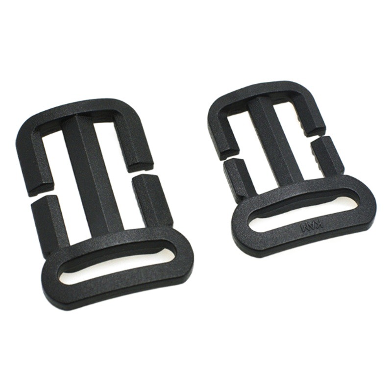 Direct selling accessories buckle plastic ladder buckle flat plastic buckle bag strap adjustment buckle wholesale two-gear buckle