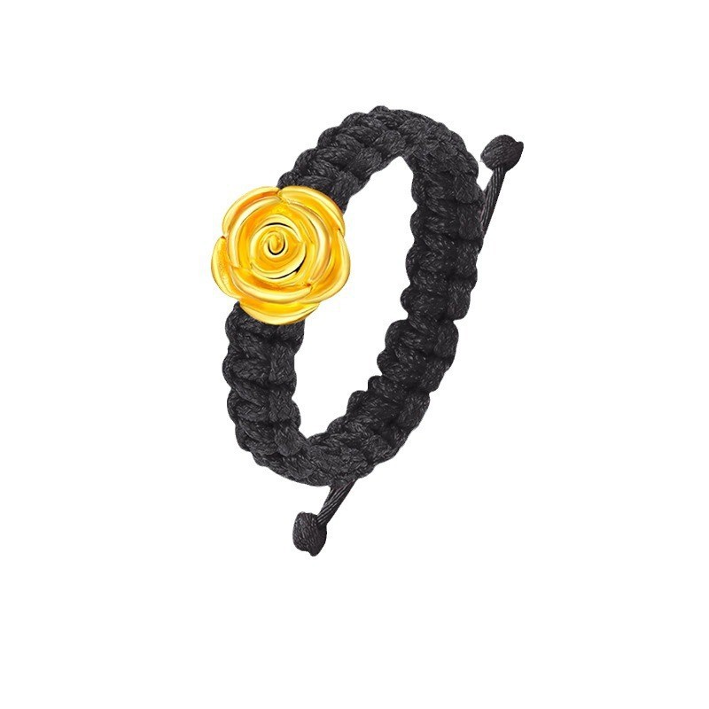 장미 + 수제 검은 밧줄 + 인증서 + 선물 상자