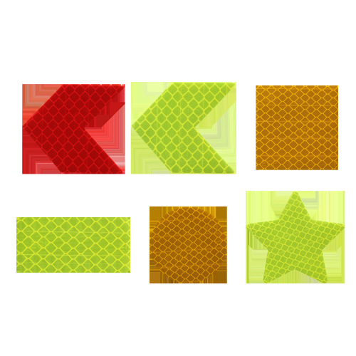 Amazon honeycomb reflective stickers cross-border bicycle body stickers night reflective logo grid stripes warning strips