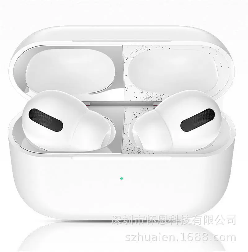 Apple 3-го поколения пылезащитная наклейка подходит для AirPods Pro металлический беспроводной Bluetooth наушник металлическое гальваническое внутреннее покрытие