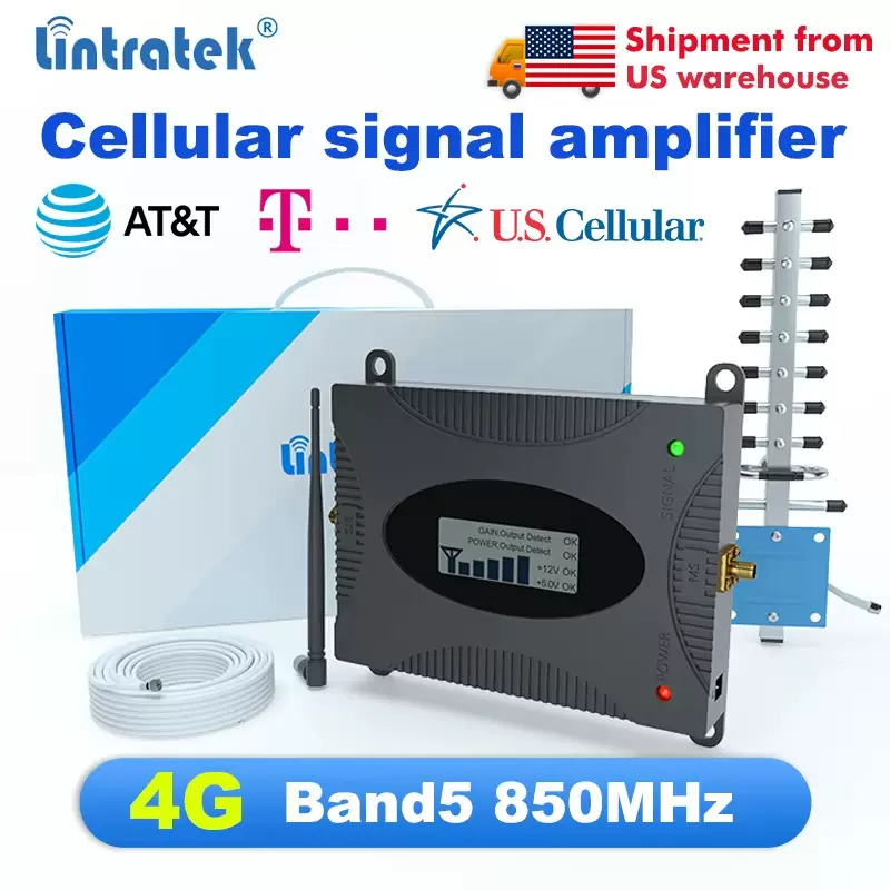 Lintratek Cellular Amplifier 2G 3G 4G Band 5 手机信号放大器