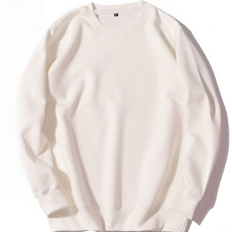 K Men's Casual Sports Round Neck Sweatshirt, Solid Color Top, Hip-hop Pullover_voghion.com