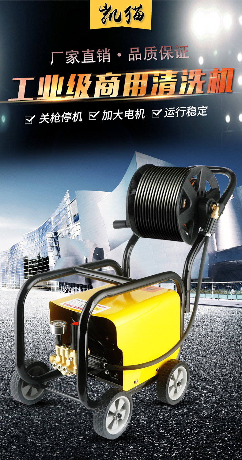 Household ultra-high pressure car washing machine portable 220V high power powerful commercial farm car washing shop car washing pump