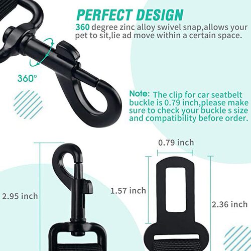 Cross-border pet supplies dog car safety belt leash walking rope dog rope reflective large anti-explosion dog repeller