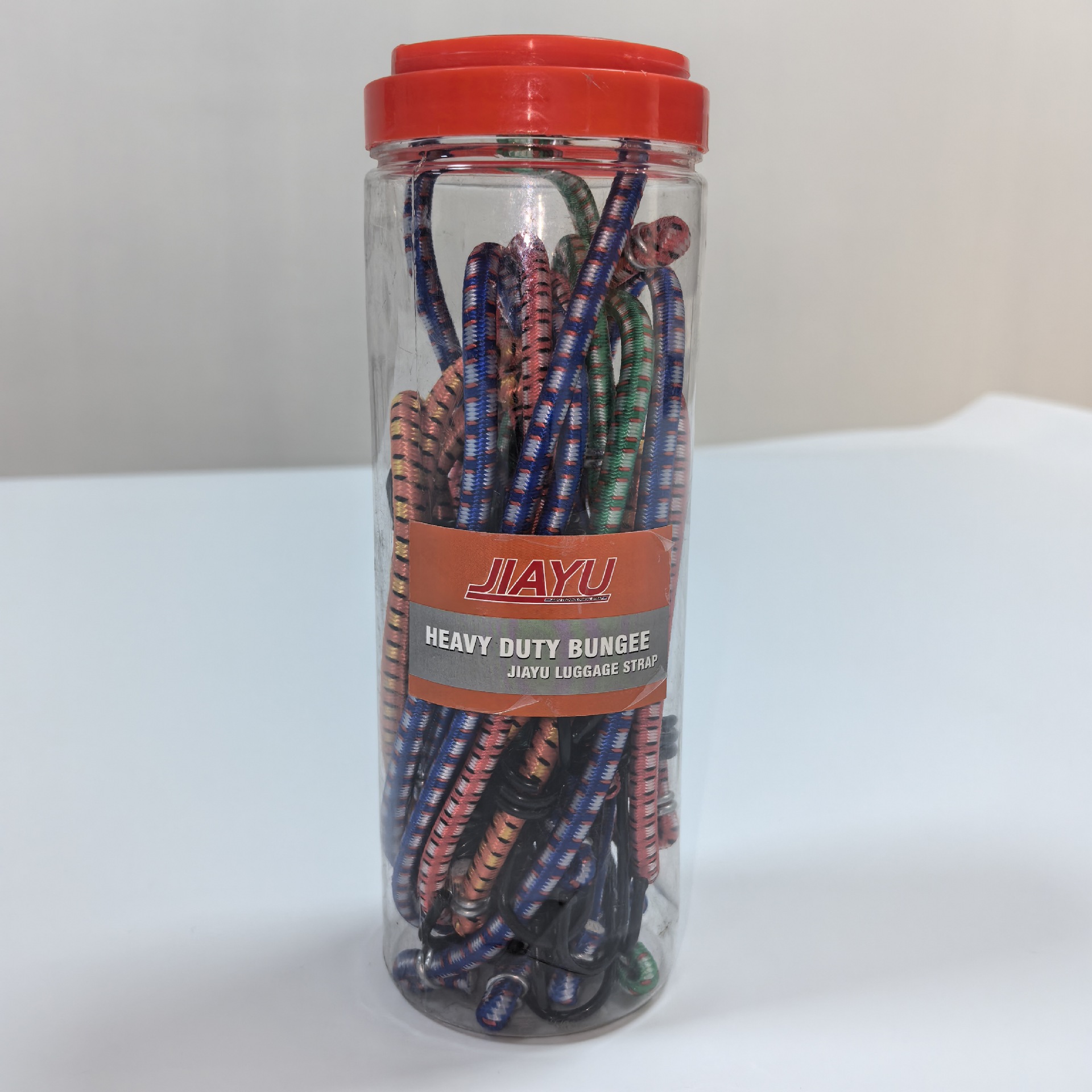 跨境工厂行李绳多件套12件罐装弹力绳拉紧绳摩托车绑带绑绳批发