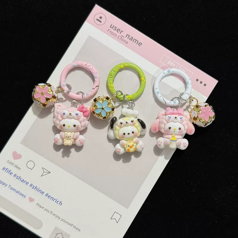Sanrio, мультяшная подвеска, школьный рюкзак, подвеска