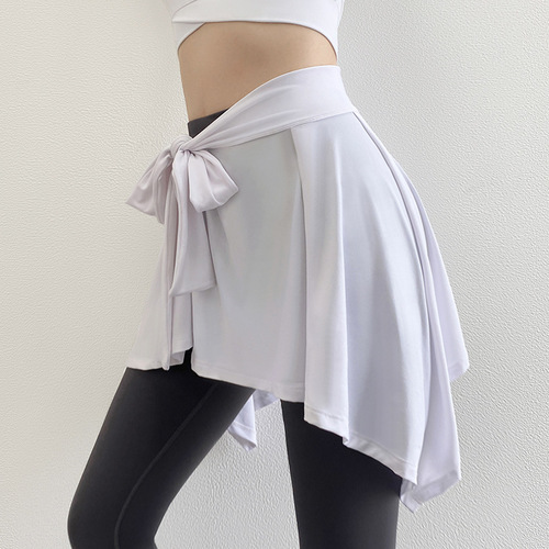 Tennis skirt for women in summer, slimming, butt-covering, anti-exposure, yoga cover-up skirt, running fitness short skirt, sports skirt wholesale