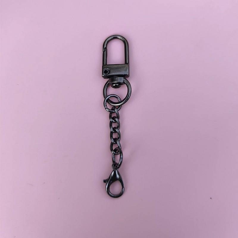 カラフルな合金ドアバックル + 4 セクションチェーン + ロブスタークラスプセット塗装チェーンバックルジュエリーバックルアクセサリーキーホルダーバックル|undefined