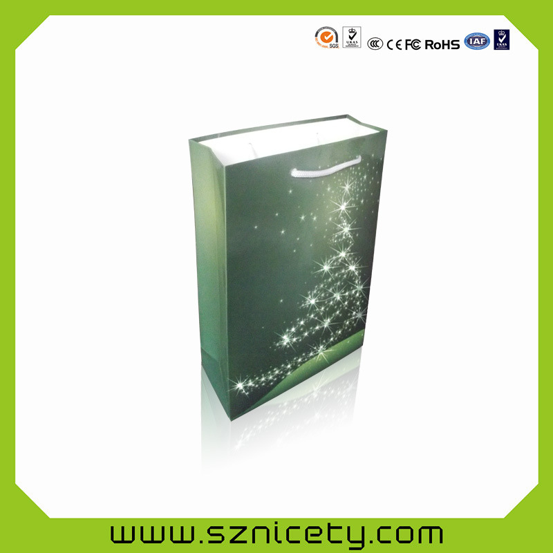 LED发光纸袋 光纤纸袋 LED灯纸袋 发光纸袋 发光礼品袋 支持订货