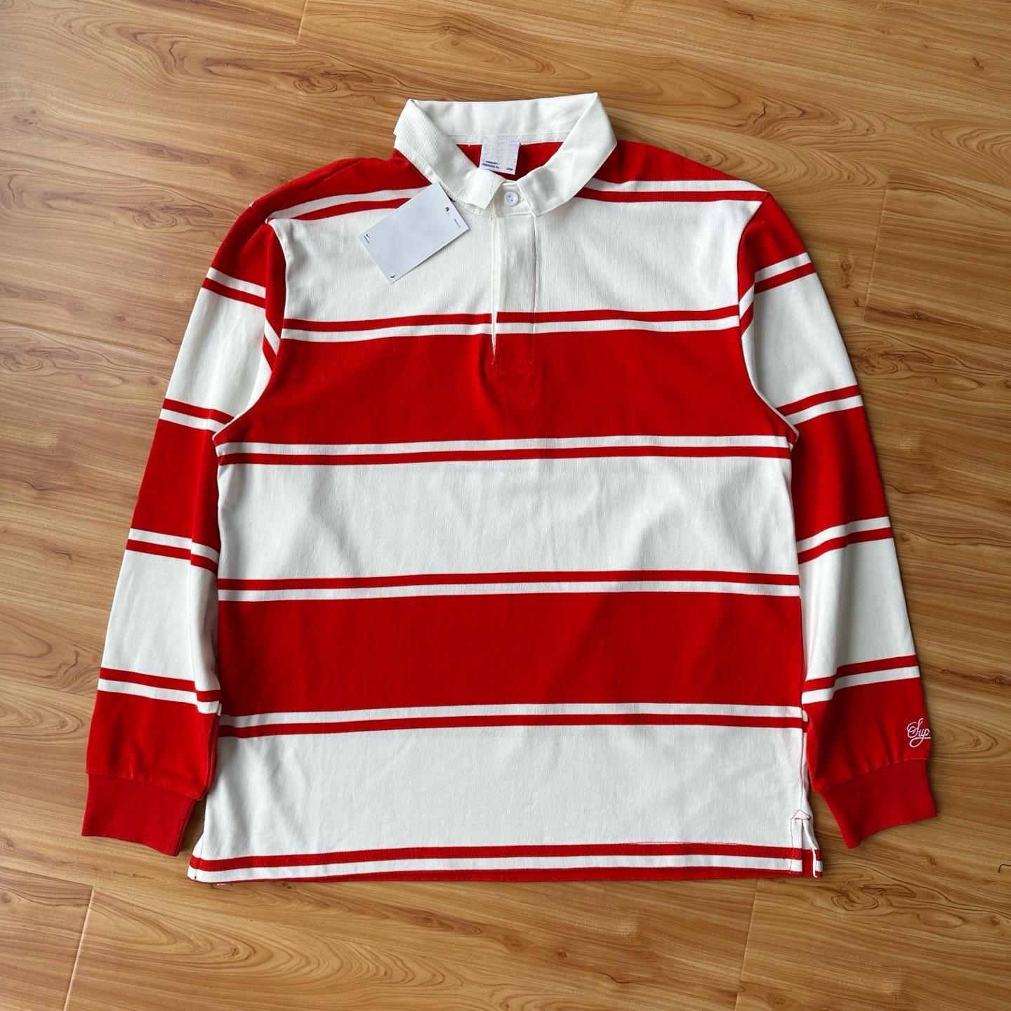 Supreme Striped Shirt Red White