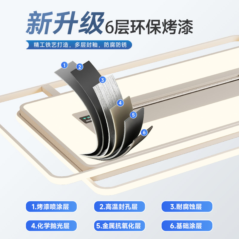 无叶客厅风扇灯2025年新款数显静音家用一体全屋灯具主卧室吸顶灯|undefined