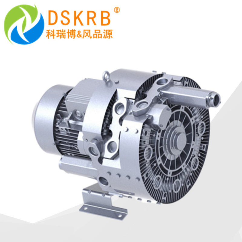 供应批发高压旋涡气泵 大风量高压风机1.5kw双叶轮气环式真空泵