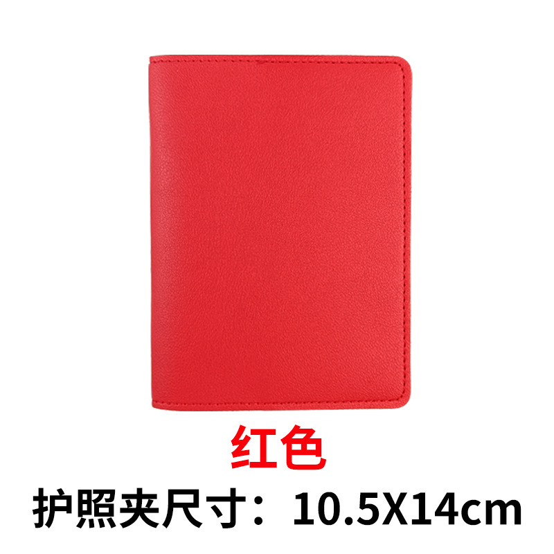 Tarjeta de embarque de punto transfronterizo, piel de pu gruesa, cartera de pasaporte LOGO, bolsa de pasaporte con tarjeta de papel, juego de etiqueta de equipaje