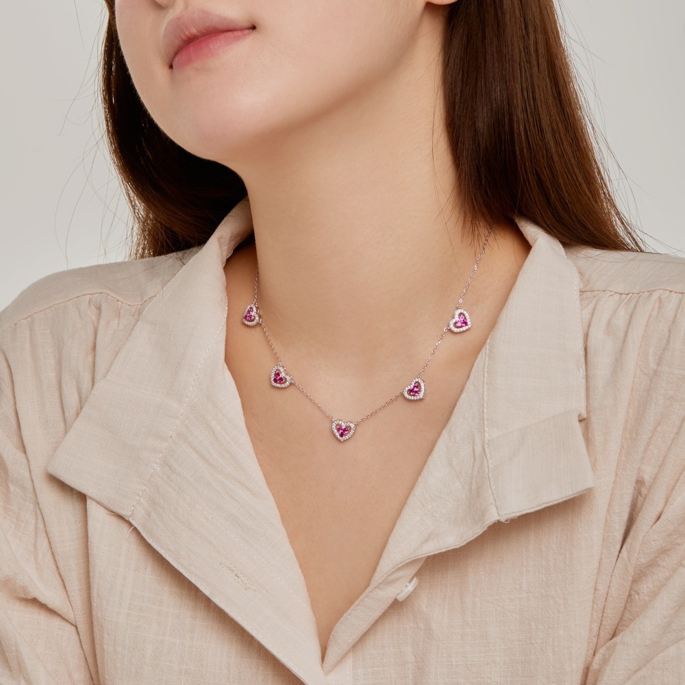 9g Weight 925 Sterling Silver Pendant Material Zircon Inlay Material Necklace Classification 925 sterling silver Chain Material 1 Piece Quantity Casual Occasion 925 Sterling Silver Material Heart Shape Pattern Women's Gender Diamond Design Simple Style Style 1 Piece 925 Sterling Silver Heart Shape Zircon 925 Sterling Silver Necklace 7