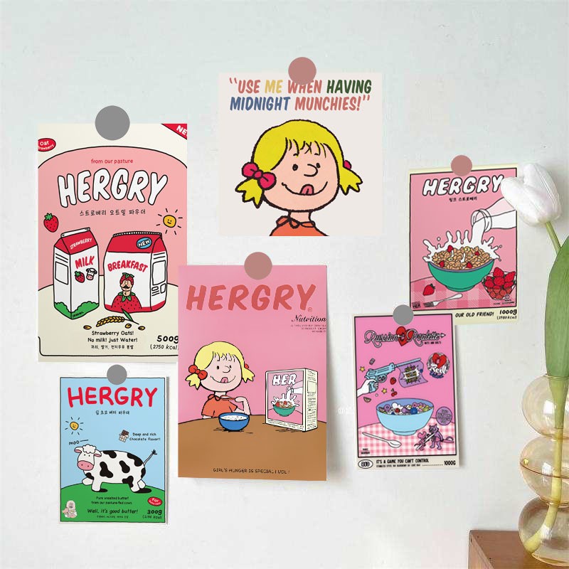 10 tarjetas de tinta micro tarjetas postales de dibujos animados de alto nivel dormitorio posters de pared decoración de fondo pegatinas de pared