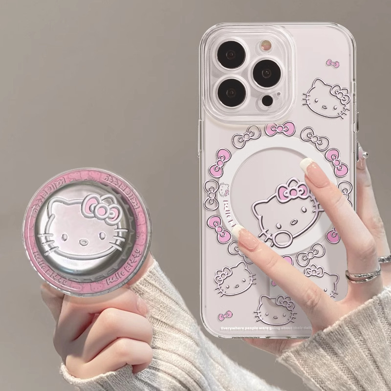 苹果iPhone17promax手机壳kitty支架17pro磁吸透明air高级17软壳|undefined