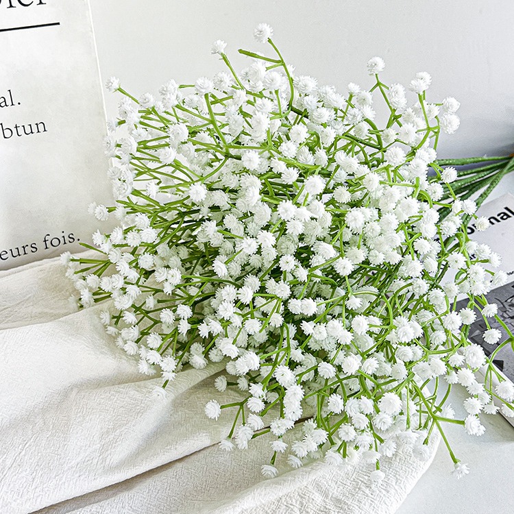 Una sola flor de simulación de flores falsas de decoración de boda mano ramo de flores hechas a mano con sensación de goma suave flores de plástico al por mayor