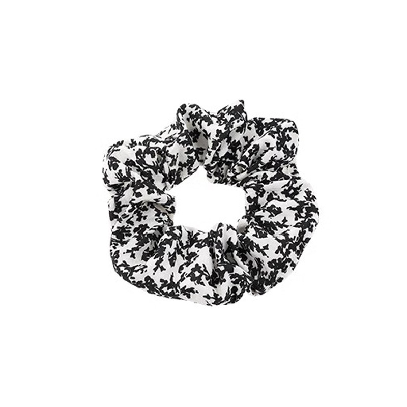 Coreano simple punto azul ondulado anillo de cabello de intestino para mujeres 2025 nuevo estilo de moda de alta calidad correa de cabello