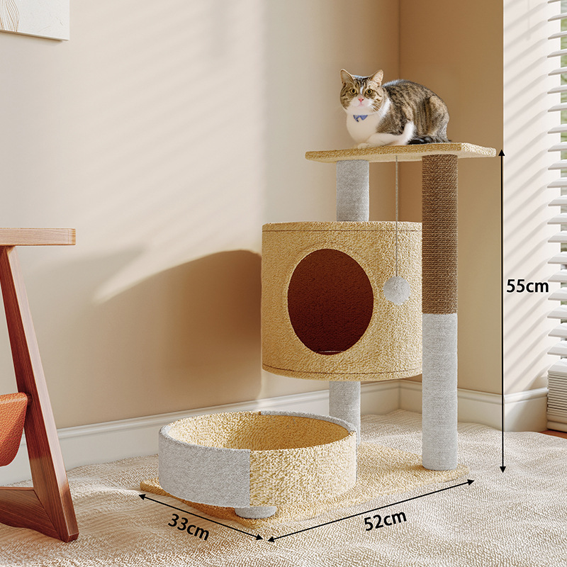 Gato grande escalada perno de gato un árbol de gato a través de la columna del cielo para gatos domésticos juguetes de molienda de garras de agarre tablero de trampolín perno de gato