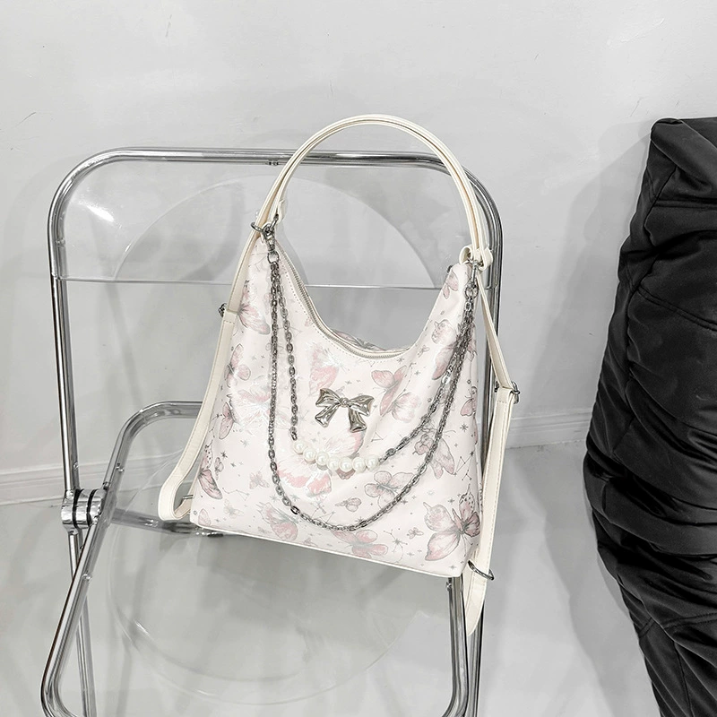 Capacious shoulder bag, universal backpack, high-end, for students