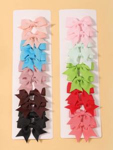Juego de horquillas con lazo de cola de milano para niños de estilo caliente de Amazon, lindo y versátil, horquilla diaria para niñas europeas y americanas 323