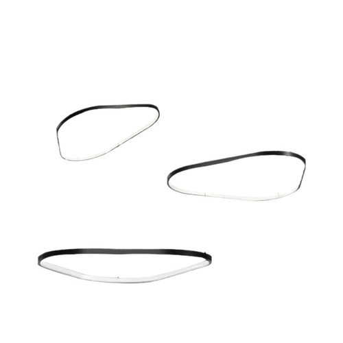 Italian Minimalist Living Room Villa Dining Room Pendant Lamp Black Height Art Irregular Shape Multi-Level Staircase Hotel Irregular