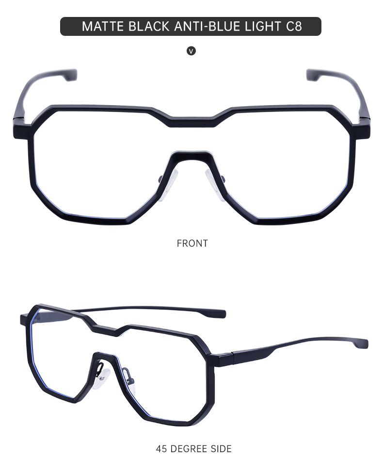 Steampunk Style Metal Sunglasses For Men Irregular Retro Frames_voghion.com