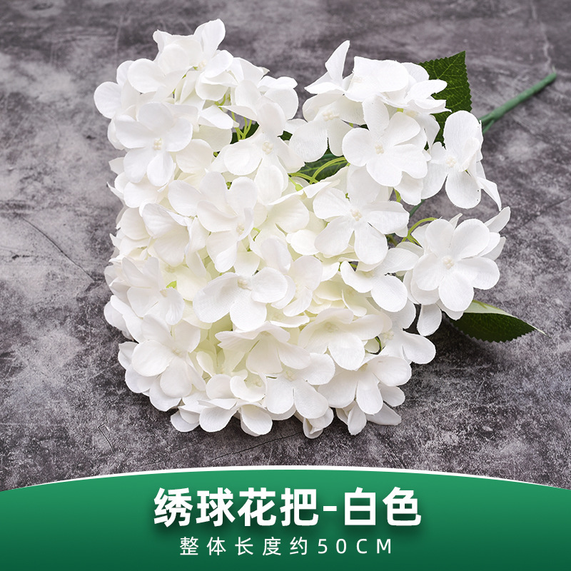 Flores falsas, flores falsas, hortensias, flores de seda, props de boda, flores al por mayor, bodas blancas, sensación alta, hortensias rosa