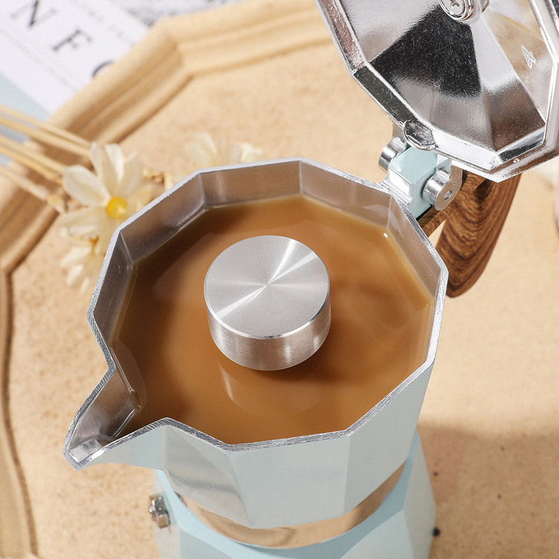 Anti-puff cover aluminum mocha coffee pot splash-proof device 304 stainless steel mocha pot special anti-spray cap can be customized logo Anti-puff cover aluminum mocha coffee pot splash-proof device 304 stainless steel mocha pot special anti-spray cap can be customized logo