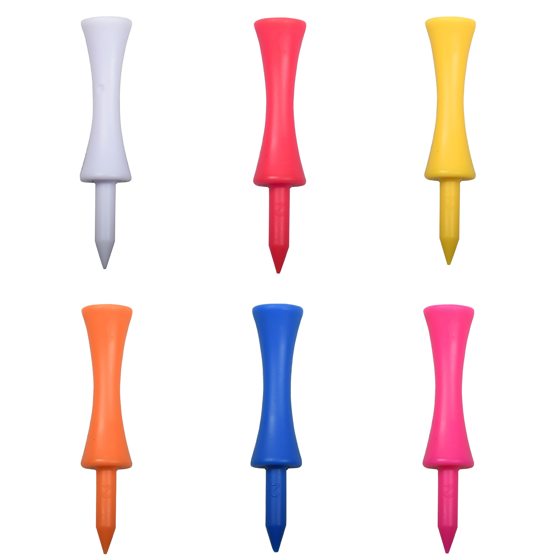 Navas de golf de plástico 59mm límite tee