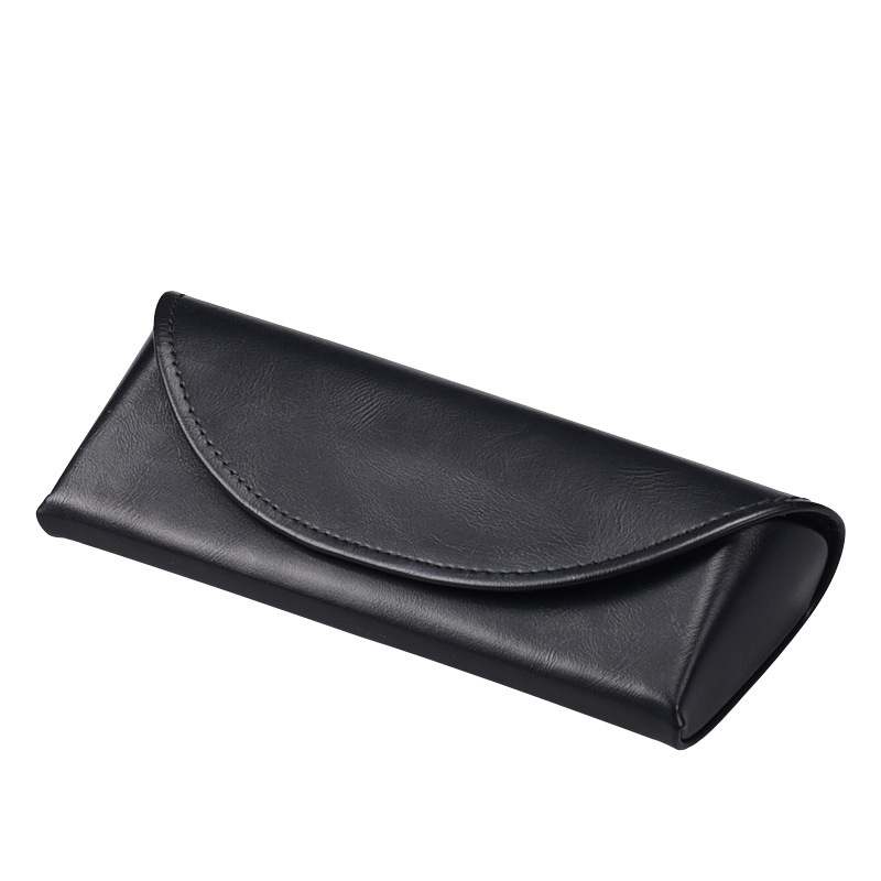 Business envelope PU glasses case, soft flip cover sunglasses and prescription glasses storage box, portable eyeglass case, can be printed with logo